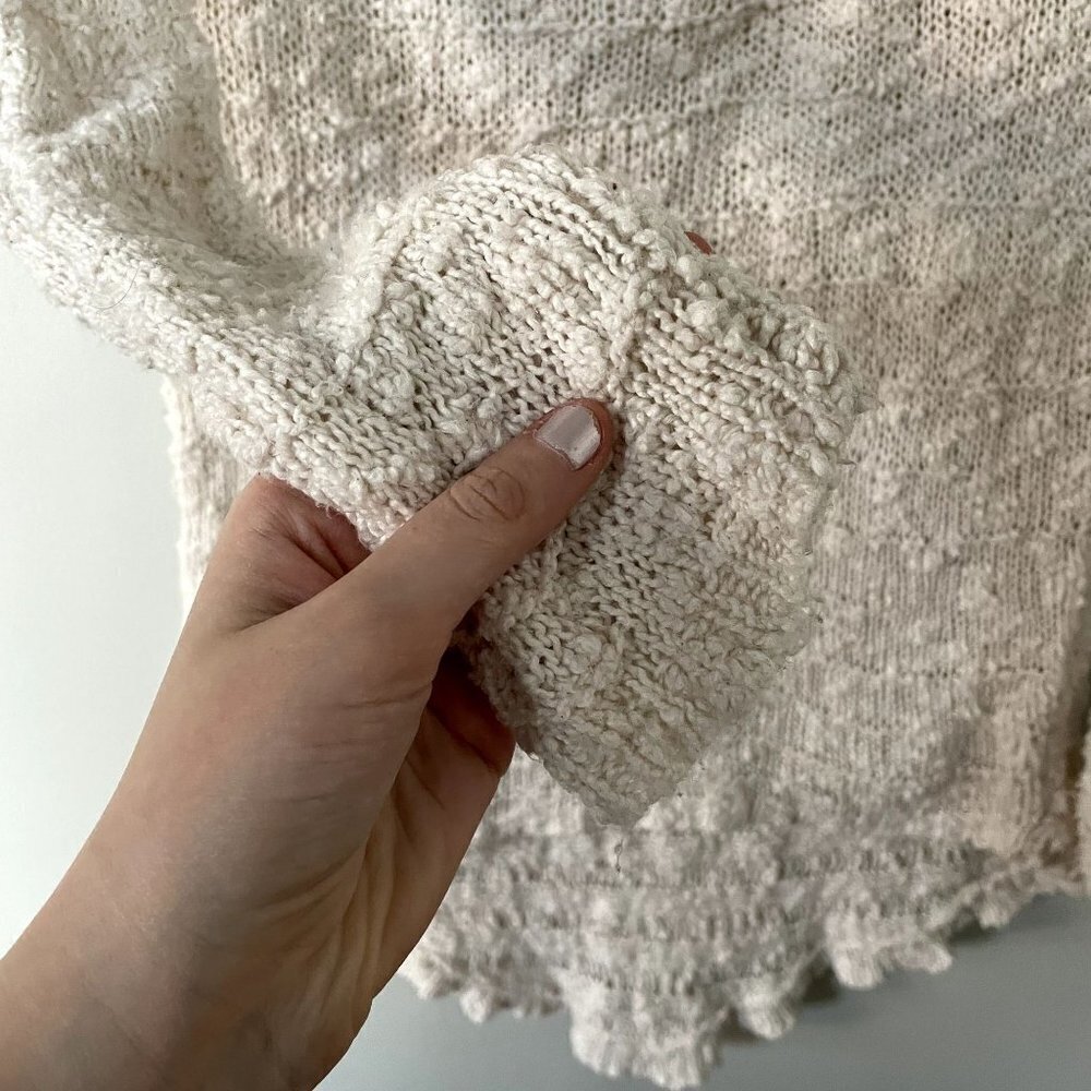 Cato vintage boho style cotton nylon cowl neck sweater knit women size large‎ - Picture 4 of 6